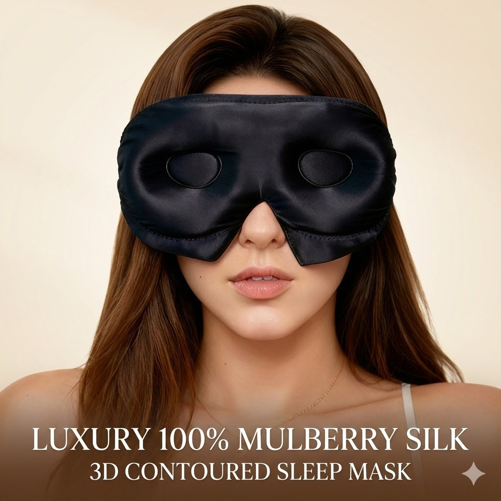 LumiSoie 22-Momme Pure Mulberry Silk Sleep Mask
