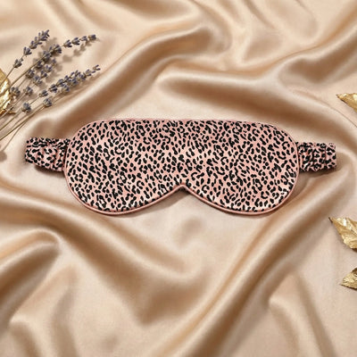 LumiSoie™ "Leopard Luxe" 22-Momme Mulberry Silk Sleep Mask