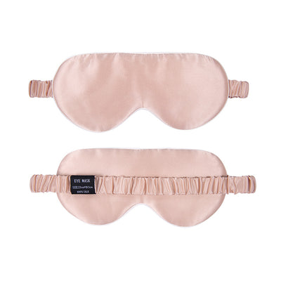 LumiSoie Oversized 19-Momme Pure Mulberry Pink Silk Sleep Mask
