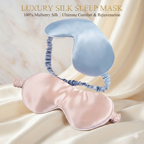 LumiSoie Oversized 19-Momme Pure Mulberry Silk Sleep Mask