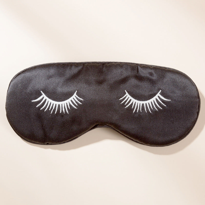 LumiSoie™ "The Wink" 22-Momme Mulberry Black Silk Sleep Mask