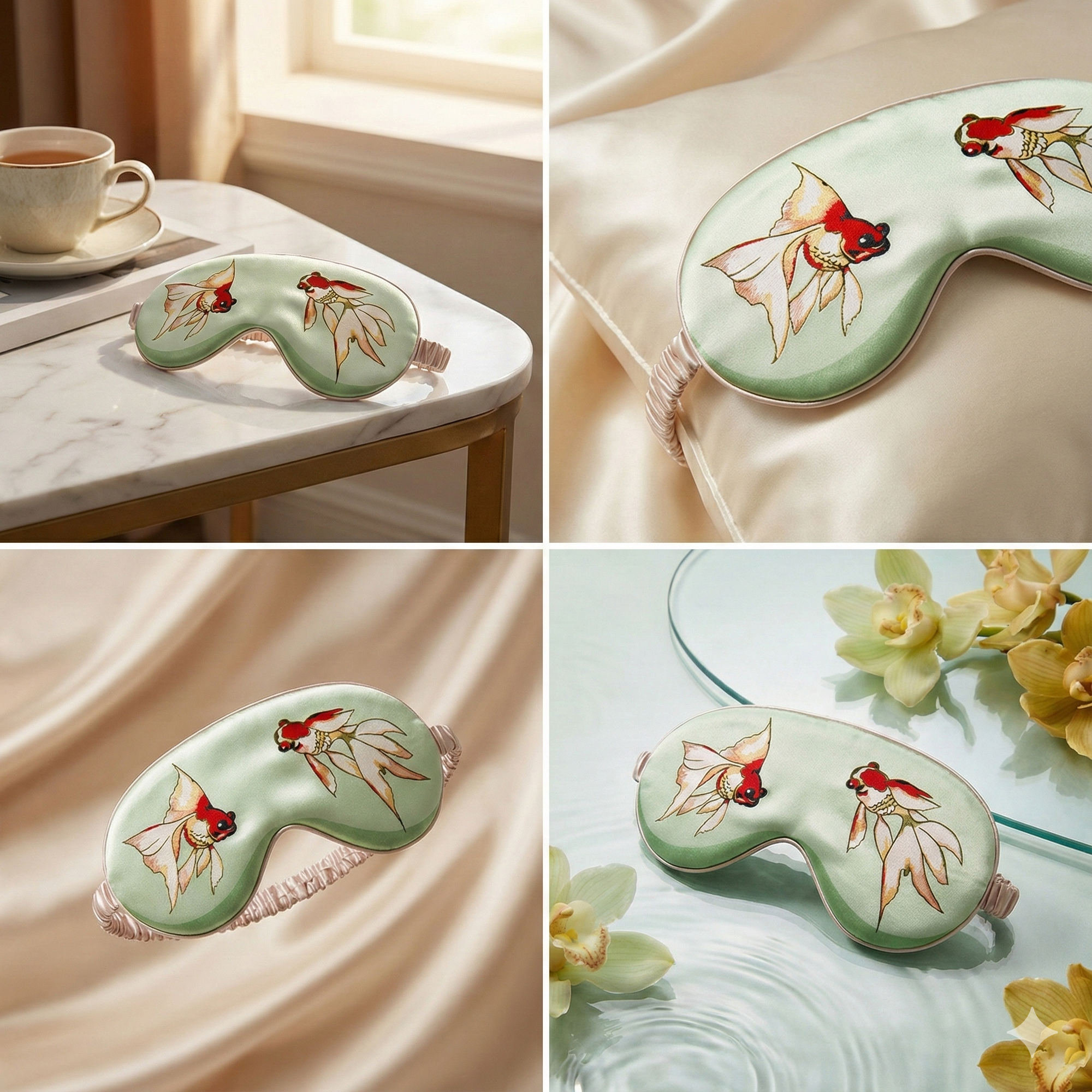 Oversized 19-Momme Mulberry Silk Sleep Mask (100% Long Strand Silk Filled)